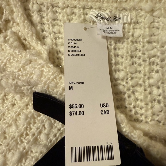 UO Kimchi Blue Cream Bea Ruffle Knit Sweater Babydoll Peplum Tank Top Bow - Picture 9 of 11